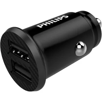 Philips autós töltő 2xusb-a 12w 12-24v