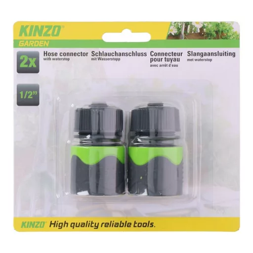 Kinzo - Kerti tömlő csatlakozókészlet 1/2" (2 db.)