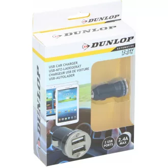 Dunlop Szivargyújtós Töltő 2xUsb, 12/24V