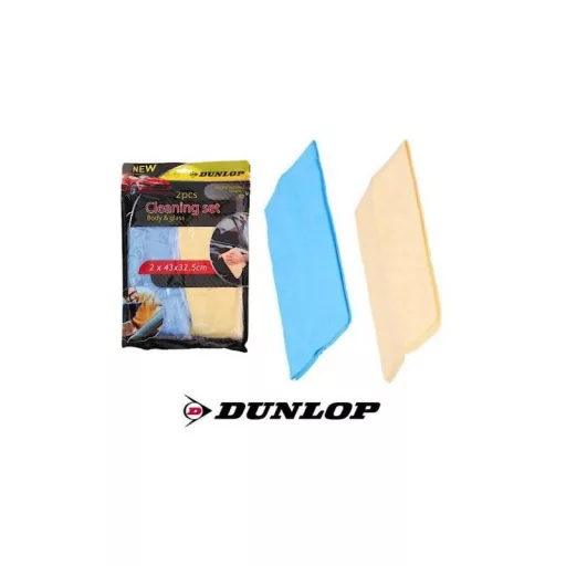 Dunlop Törlőkendő Szett Üveg- és Karosszériafelületekhez, 2db.