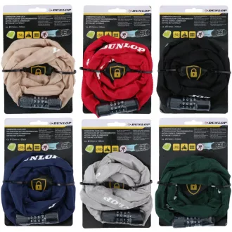   Dunlop Lánczár Kerékpárhoz 6 Féle Színben 120cm - Számzáras