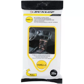 Dunlop Nedves Törlőkendő Beltérre 20 db Vanília