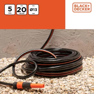   Black & Decker locsolótömlő készlet, 20méter, 1/2" (12mm) átmérő