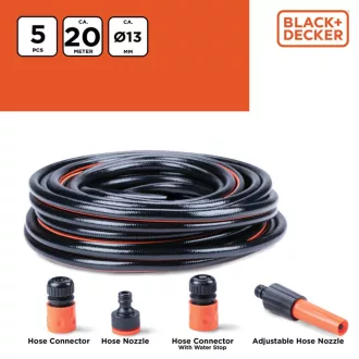   Black & Decker locsolótömlő készlet, 20méter, 1/2" (12mm) átmérő