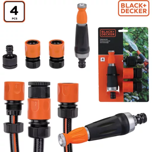 Black & Decker Kerti tömlő csatlakozók 4 db-os készlet