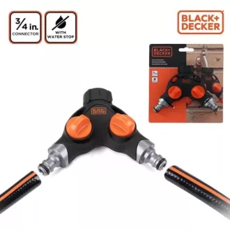 Black & Decker Csapcsatlakozó 3/4 fém kétágú csappal