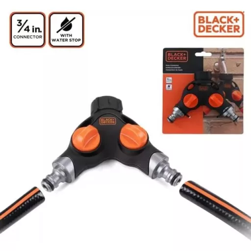 Black & Decker Csapcsatlakozó 3/4 fém kétágú csappal