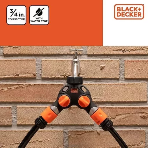 Black & Decker Csapcsatlakozó 3/4 fém kétágú csappal