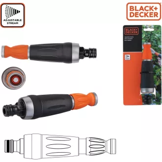 BLACK&DECKER - Kerti tömlő szórópisztoly - Állítható vízhozam - 12 x 3,5 x 3,5 CM