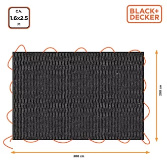 Black&Decker, Takaróponyva, 1,6X2,5 m