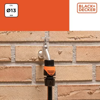   Black & Decker Tömlőcsatlakozó 1/2''+ AquaStop gumis