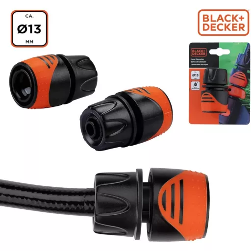 Black & Decker Tömlőcsatlakozó 1/2''+ AquaStop gumis