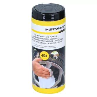 Dunlop, Törlőkendő Minden felületre, Nedves, 40db