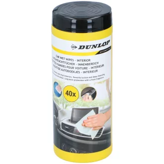 Dunlop, Törlőkendő Beltérre Nedves, 40db
