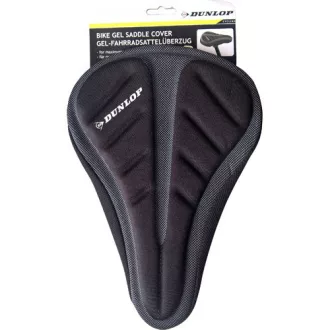 Dunlop Kerékpár Üléshuzat, Fekete-Szürke, Zselés