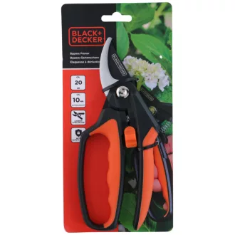 Black & Decker metszőolló mellévágó kézvédős 20cm
