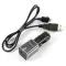 Grundig Szivargyújtó töltő USB, 80 cm micro USB