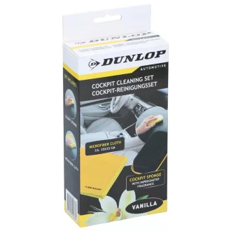   Dunlop szivacs + vanília illatú mikroszálas kendő készlet