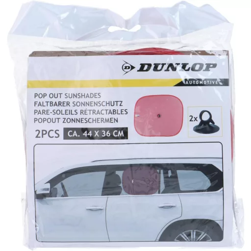 Dunlop Molly autós napellenző - piros 2db - 44x36cm