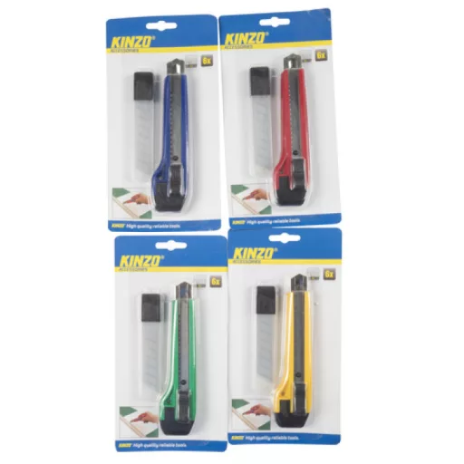 Kinzo tools, Tapétavágó kés, 6 db pót pengével
