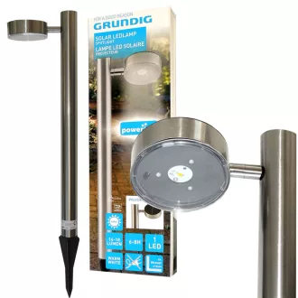KERTI LÁMPA SZOLÁR GRUNDIG INOX 65CM