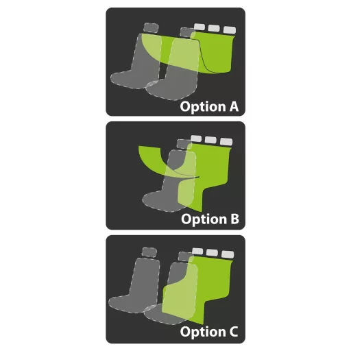 Ülésvédő Kutyásoknak autós huzat háziállatoknak ( Prémium ,oszthatóan lehajtható) 55699B