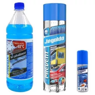   Téli csomag! Jégoldó 600ml -40 fok, szélvédő mosó -21 fok, zárjégoldó Prevent