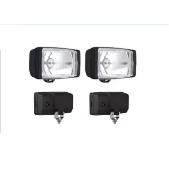 Ködlámpa szúrófény szögletes+takaró fehér