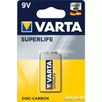 Varta 9V 6F22 Superlife C/1 féltartós elem