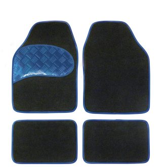 Carpoint Autószőnyeg, Textil, Fekete és Kék