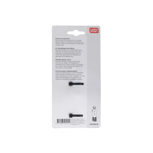 Carpoint Utánfutó vonógömb, 50mm, 1500Kg