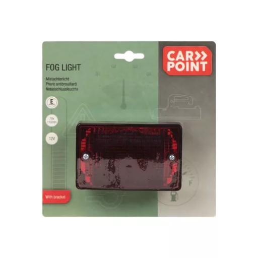 Carpoint Hátsó Ködlámpa, Tartóval, 12V