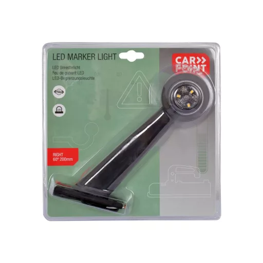 Carpoint LED utánfutó jelzőfény jobbra 60° piros/fehér 200mm
