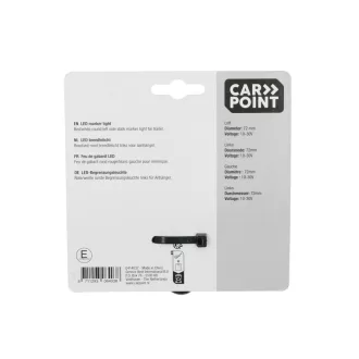 Carpoint piros/fehér LED-es szélességjelző - Bal - 72mm