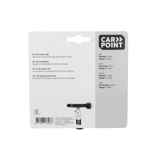 Carpoint piros/fehér LED-es szélességjelző - Bal - 72mm