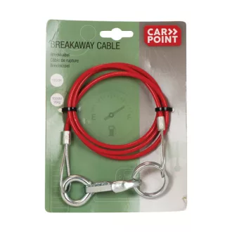   Carpoint Fékkábel, Utánfutóhoz, Piros/Fekete, 110cm, 1000N, 98kg