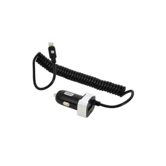 Carpoint SZIVARGYÚJTÓ TÖLTŐ USB+8 PIN LIGHTNING 120 CM