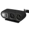 Carpoint Szivargyújtó elosztó, 2x12V + 1x Usb, Világítással