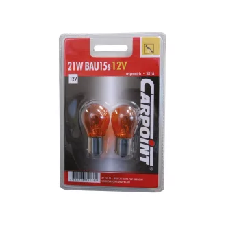 Carpoint, 12V PY21W Izzó, Sárga, Pár