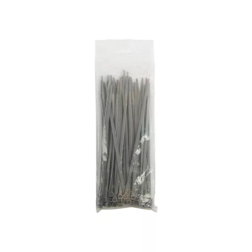 DRESCO KÁBELKÖTÖZŐ 200X4,8MM FEKETE 50 DB