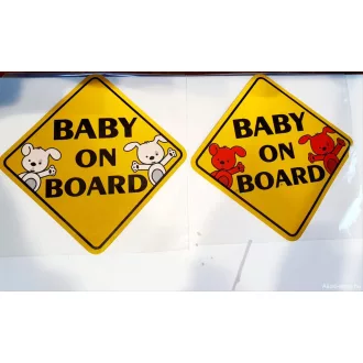 Baby on Board matrica 1db. Tapadókorongos