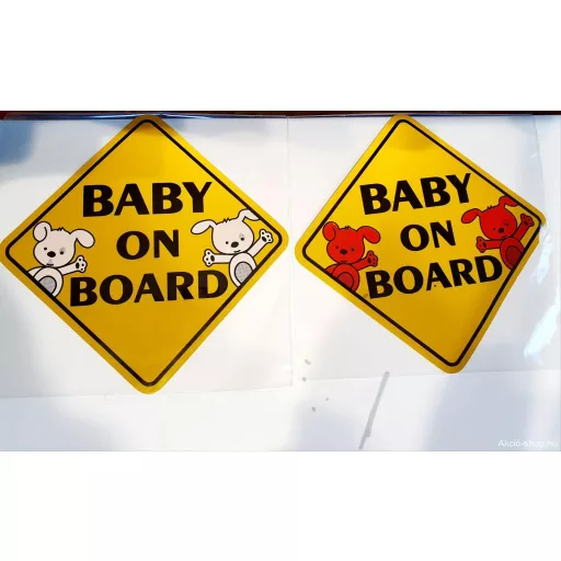 Baby on Board matrica 1db. Tapadókorongos