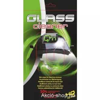   Q11 Szélvédőtisztító, üvegtisztító kendő 30db/csomag