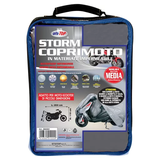 OTO TOP MOTORTAKARÓ PONYVA L STORM 203X119X89 CM