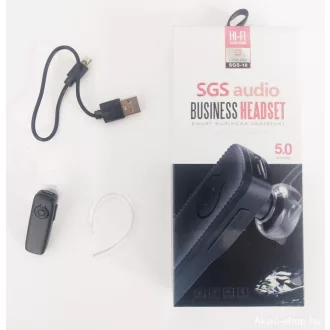 Autós Bluetooth fülhallgató/ Headset Fekete GZ-15651