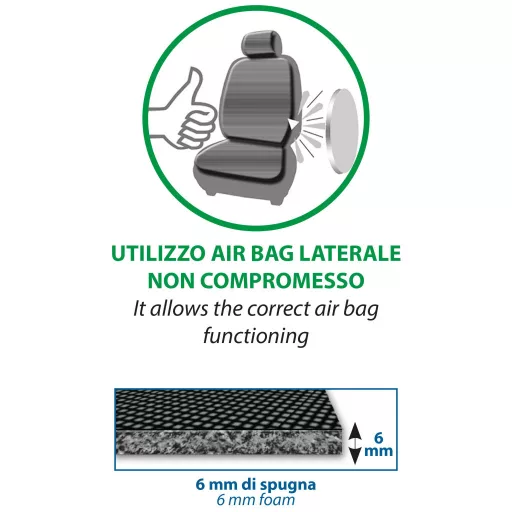 ÜLÉSHUZAT ELŐRE 4 DB-OS PANZER LÉGZSÁKHOZ ZÖLD TEREPMINTA