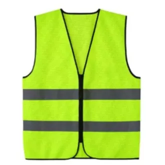   Láthatósági mellény – Neon színű, fényvisszaverő csíkokkal