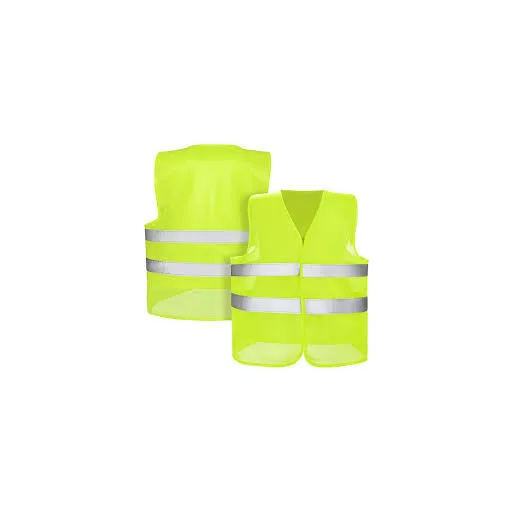 Láthatósági mellény – Neon színű, fényvisszaverő csíkokkal