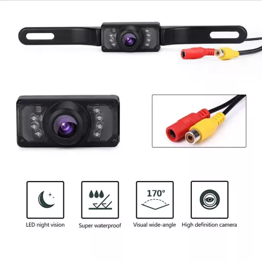 tolató kamera, 120-170 látószög, 90 fokban dönthető, 8db led, Av-Lab4031Abs