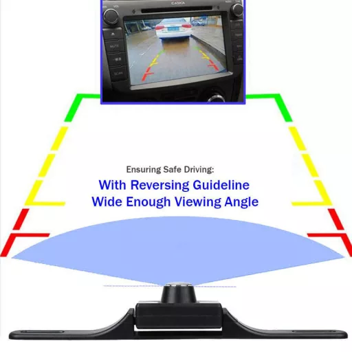 tolató kamera, 120-170 látószög, 90 fokban dönthető, 8db led, Av-Lab4031Abs